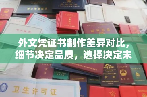 道真外文凭证书制作差异对比，细节决定品质，选择决定未来